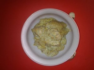 tojássárgája banánnal