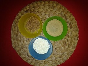 tejpép háromféle gabonából